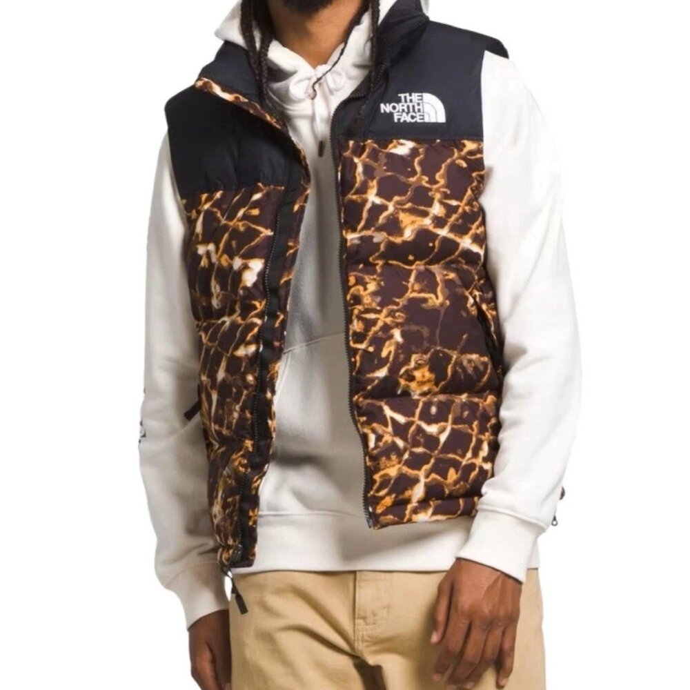 THE NORTH FACE 1996 Retro Nuptse Mens M Down Puffer Vest Coal Brown NWT $230